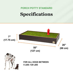 Porch Potty durable design image communicates long-lasting, stylish addition.
