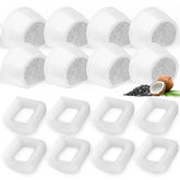 Porens 16-pack cat water fountain filters offer a complete replacement set for cleaner pet hydration