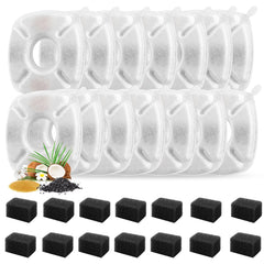Porens cat fountain filters 14-pack keeps drinking water clean for pets.