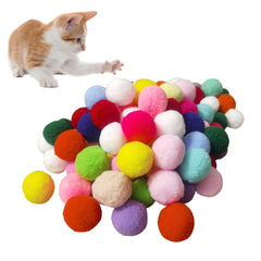 POSAPET Pom Pom Ball closeup showing soft plush texture ideal for gentle play