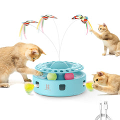Potaroma 3in1 cat toy butterfly in flight sparks playful chasing.