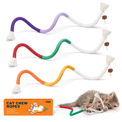 Potaroma chew ropes – teeth-cleaning texture for kittens' teething play.
