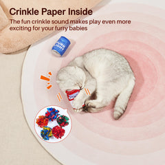 Potaroma durable plush cat toy remains safe during rough play