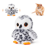 Potaroma flapping owl cat toy wings in motion for engaging play and exercise