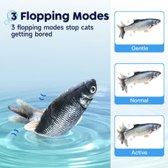 Potaroma floppy wiggle carp: lifelike movement sparks chasing.