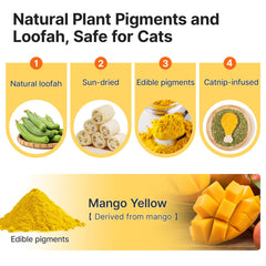 Potaroma loofah toy close-up texture emphasizes safe, digestible material.