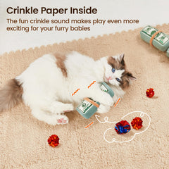 Potaroma organic catnip inside toy to stimulate curiosity and activity