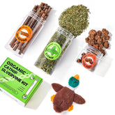 Potaroma plush-shell-toy offers a cozy surface for kittens during play.