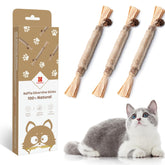 Potaroma silvervine sticks pack shows a safe natural cat toy for stress relief and play.