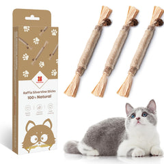 Potaroma silvervine sticks pack shows a safe natural cat toy for stress relief and play.