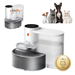 Potaroma smart wireless pet water fountain shows 3.5L capacity ideal for cats and small dogs