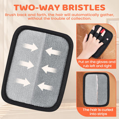 Poutilor reusable pet hair glove is washable for eco-friendly use.