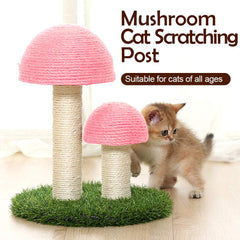 PowerKing natural sisal wrap post pink close-up highlights durable scratching surface