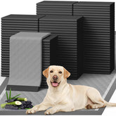 Powools 100-pack puppy pads package showing bulk value for training a puppy.