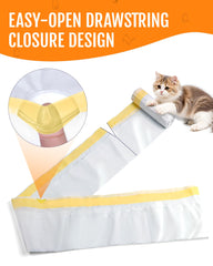 Powools litter liner with easy-open breakpoints for quick setup