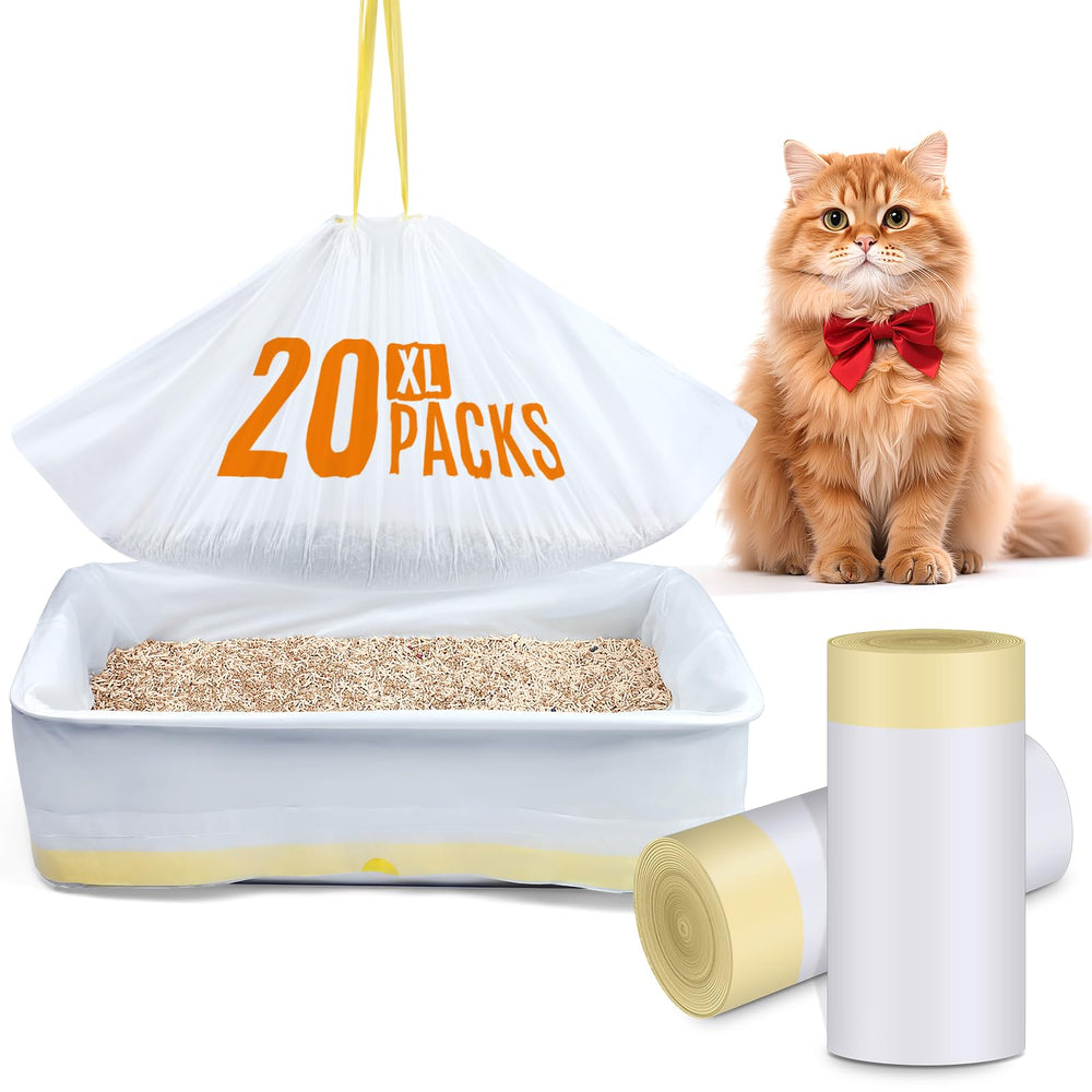 Powools extralarge litter liner showing oversized 36.2 by 17.7 inches for large boxes and reduced spills