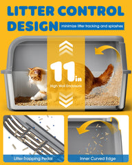 Powools perforated step entrance reduces litter scatter for cleaner floors