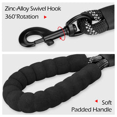 PoyPet 5ft leash with sturdy clip enables confident daily walking