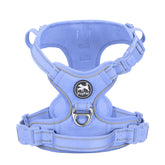PoyPet No-Pull Harness front D-ring for controlled walks and training.