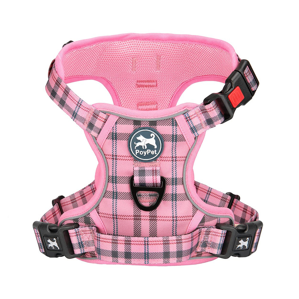 PoyPet No-Pull Harness front D-ring for safer, controlled walks