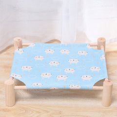 Pozico indoor-outdoor pet bed shown ready for travel and camping.