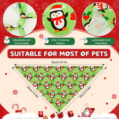 Preboun Christmas dog bandana reindeer design for holiday look