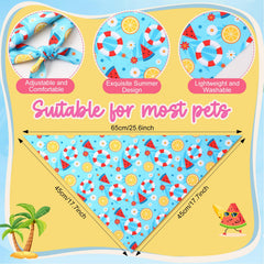 Preboun dog bandana flamingo design for cute summer costumes