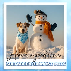 Preboun winter dog bandana penguin design perfect for cute costumes