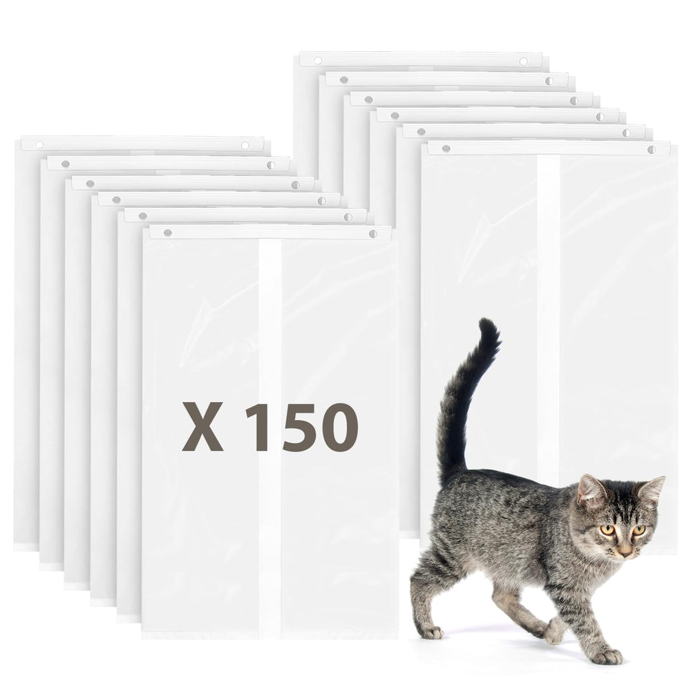 Precizex 150-pack cat litter bags packaging for bulk waste management.