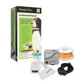 Premier Pet In-Ground Fence boundary shape shows customizable yard limits for safe roaming.