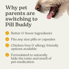 Presidio Pill Buddy Naturals dual-purpose treat doubles as reward and medication aid.