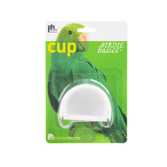 BPV1181 2-pack bird cups installed in cage, easy-access feeding.