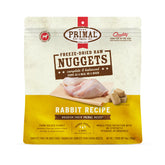 Primal Pet Foods freeze-dried rabbit nuggets pack for complete meal option