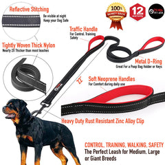 Primal Pet Gear, correa longitud seis pies, alcance cómodo para distancias.
