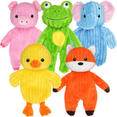 Prime Pets pink pig plush toy for engaging squeaky play and indoor fetch.