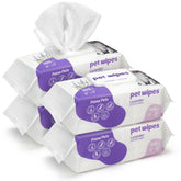 Prime Pets dog wipes for paws deodorize and clean muddy paws on the go.