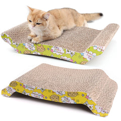 PrimePets cat-scratching-board 2-pack side-by-side lounging and scratching surface