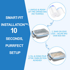 PRINTUB jumbo liner with drawstring demonstrates quick-seal closure for easy disposal.