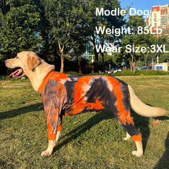 PriPre dog pajamas belly detail showing abdomen option for tailored comfort