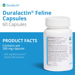 PRN Pharmacal Duralactin feline capsules closeup for mobility support.