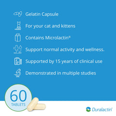PRN Pharmacal Duralactin feline cat using supplement for daily wellness.