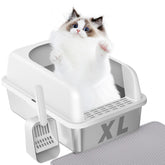 Prodigen extra-large litter box lid containing cats and reducing mess