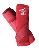 Professional's Choice SMBII crimson large left-leg boot protects high-performance horses during workouts