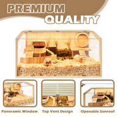 PROLEE Hamster Cage Acrylic Bottom Panel — moisture protection and easy cleanup.