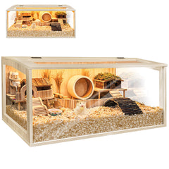 PROLEE hamster cage chewproof front view shows durable construction for long-lasting use.