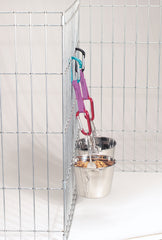 ProSelect flat-sided pail close-up shows snag-free contoured handle for safety.