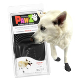 Protex PawZ allweather boot on paw demonstrates easy slip-on protection for daily use