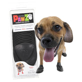 Protex PawZ small-paw boots shown on a paw for secure fit and protection.