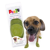 Protex PawZ small-paws booties side view highlighting olive-green waterproof shell for grip