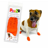 Protex PawZ small-paws booties orange side view all-weather protection for tiny paws